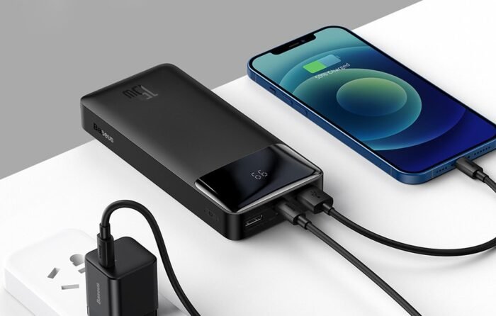 Išorinė baterija Powerbank Baseus Bipow 20000mAh, 2xUSB, USB-C, 15W, juoda - Image 9