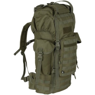 Kuprinė MFH BW Combat „MOLLE“, 65 L, su aliuminio strypu, žalia