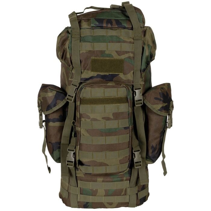 Kuprinė MFH BW Combat „MOLLE“, 65 L, su aliuminio strypu, woodland - Image 2