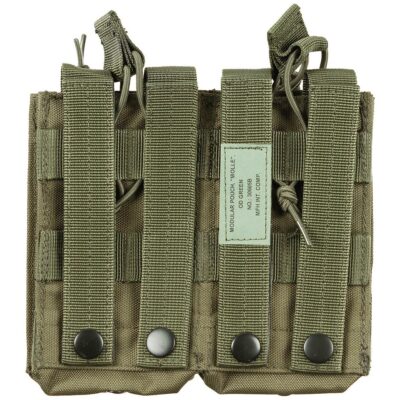 Modulinis dėtuvių dėklas „MOLLE“ 4 vietų (2+2), MFH, žalias