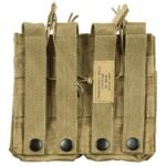 Modulinis dėtuvių dėklas „MOLLE“ 4 vietų (2+2), MFH, rudas - Image 2