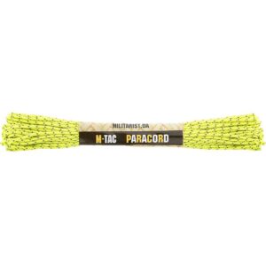 Paracord virvė M-Tac Minicord 15 M, neoninė geltona