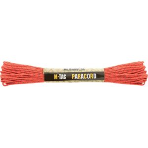 Paracord virvė M-Tac Minicord 15 M, Reflective Safety oranžinė