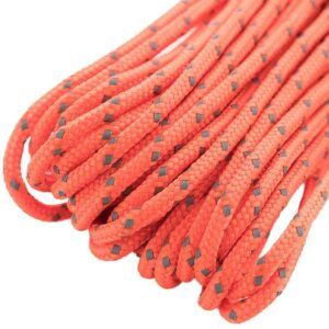 Paracord virvė M-Tac Minicord 15 M, Reflective Safety oranžinė