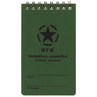 Neperšlampama užrašų knygutė 7.5x13cm, MFH