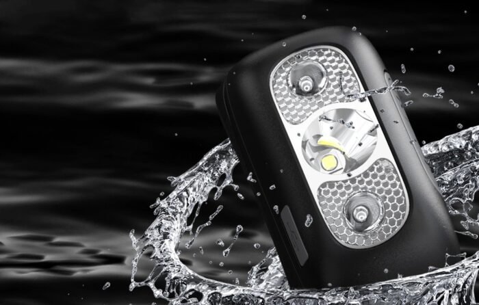 Galvos žibintuvėlis Superfire HL05-E, 120lm, USB - Image 3