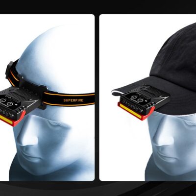 Galvos žibintuvėlis Superfire CL01 COB, USB