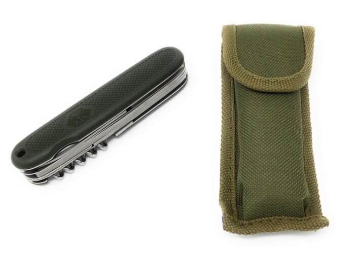 Kišeninis peilis, BW stiliaus su replėmis, žalias - Image 3