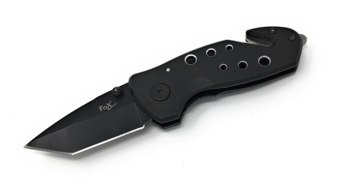 Kišeninis peilis Jack Knife su metaline rankena, juodas - Image 3