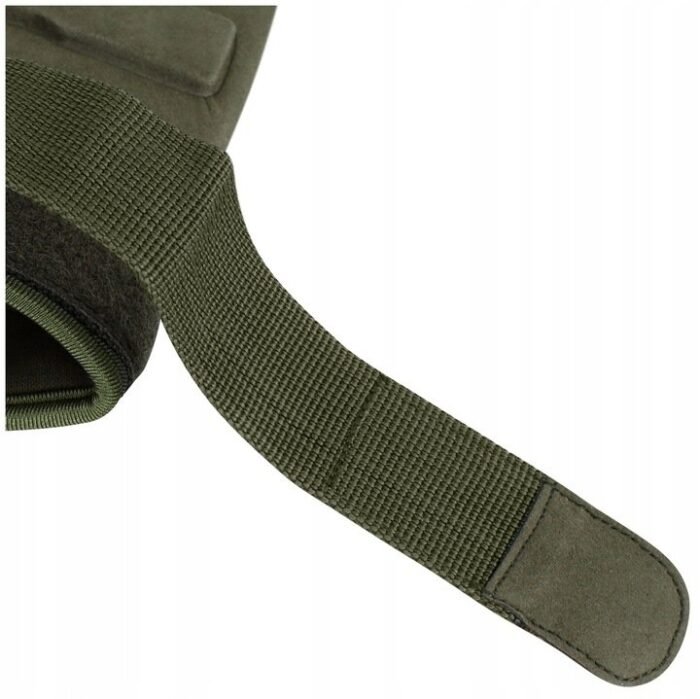 Taktinės pirštinės be pirštų "Protect", žalios - Image 5