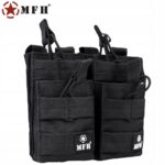 Modulinis dėtuvių dėklas „MOLLE“ 4 vietų (2+2), MFH, juodas - Image 4