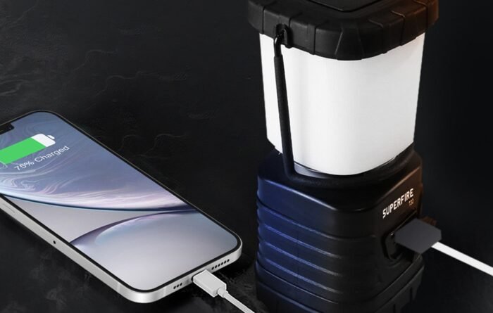 Turistinis žibintas Superfire T30, 600lm, USB - Image 4