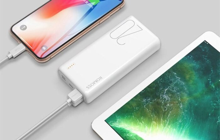 Išorinė baterija Powerbank Romoss Simple 20 20000mAh, balta - Image 5