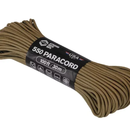 Paracord virvė Atwood Rope MFG 550 30M, Coyote
