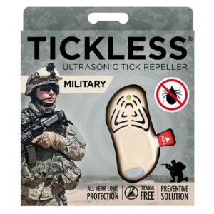 Ultragarsinis pakabukas erkėms atbaidyti Tickless Military Beige