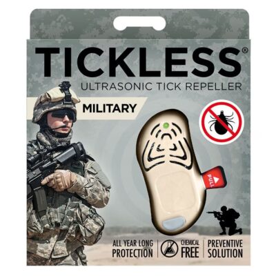 Ultragarsinis pakabukas erkėms atbaidyti Tickless Military Beige
