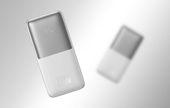 Išorinė baterija Powerbank Baseus Bipow Pro 10000mAh, 2xUSB, USB-C, 22.5W, balta - Image 12