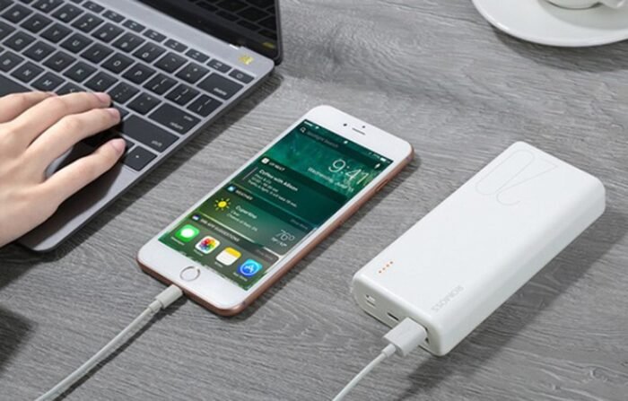 Išorinė baterija Powerbank Romoss Simple 20 20000mAh, balta - Image 6