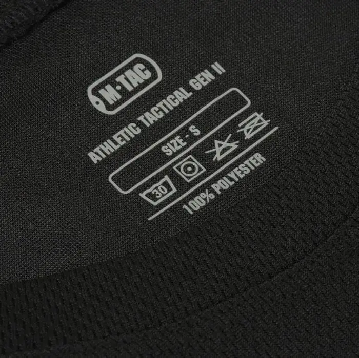 Taktiniai marškinėliai M-Tac Sweat-Wicking T-Shirt Athletic Tactical Gen.II, juodi