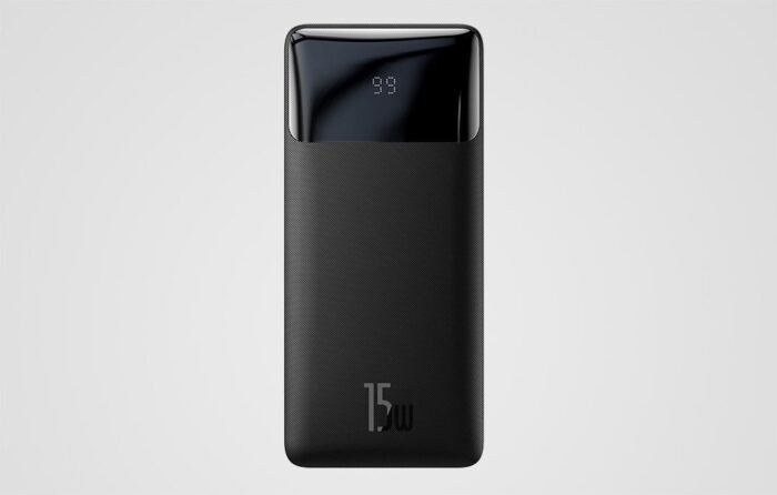 Išorinė baterija Powerbank Baseus Bipow 20000mAh, 2xUSB, USB-C, 15W, juoda - Image 7