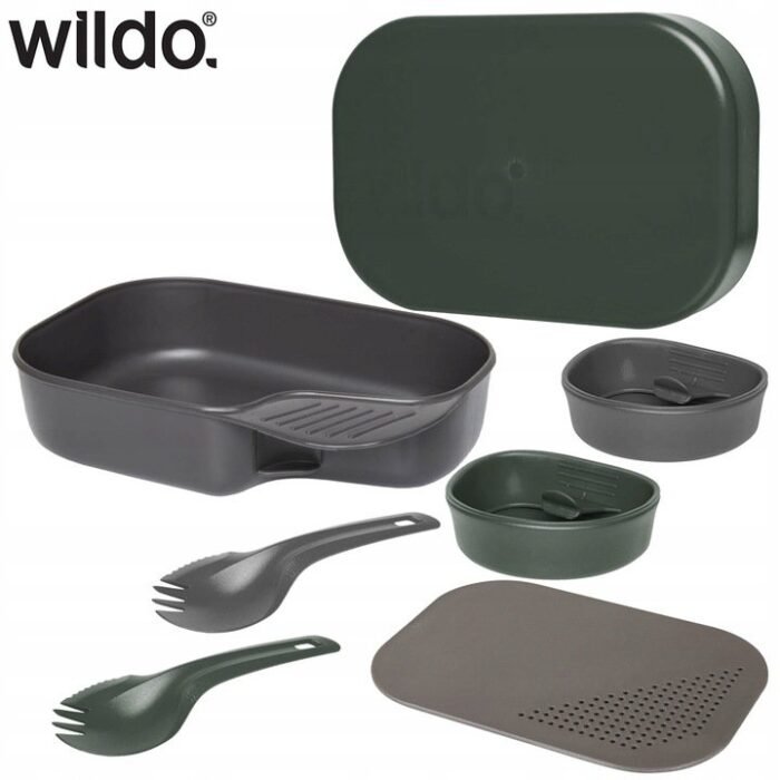 Turistinis indų komplektas WILDO, CAMP-A-BOX DUO Complete, žalia/pilka - Image 2