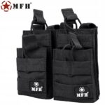 Modulinis dėtuvių dėklas „MOLLE“ 4 vietų (2+2), MFH, juodas - Image 5