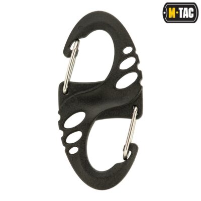 Plastikinis M-Tac S-Hook karabinas, juodas