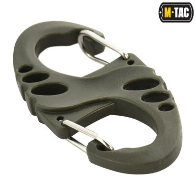 Plastikinis M-Tac S-Hook karabinas, žalias