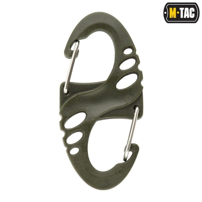 Plastikinis M-Tac S-Hook karabinas, žalias - Image 2