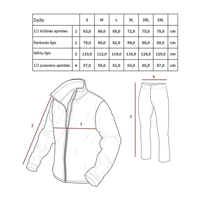 Neperšlampantis kostiumas, 2 dalių, Camo - Image 5