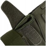 Taktinės pirštinės be pirštų "Protect", žalios - Image 7