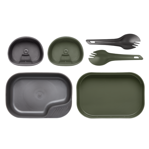 Turistinis indų komplektas WILDO, CAMP-A-BOX DUO Light, žalia/pilka