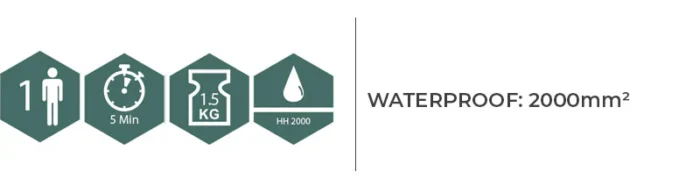 Vienvietė palapinė Highlander Blackthorn 1, Hunter Green - Image 9