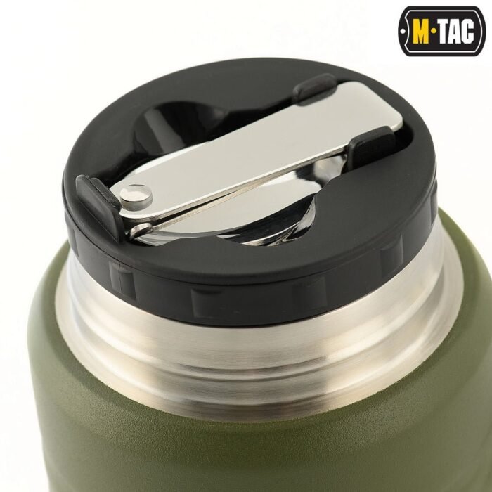 Termosas su sulankstomu šaukštu M-Tac 750ml, žalias - Image 4