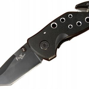Kišeninis peilis Jack Knife su metaline rankena, juodas