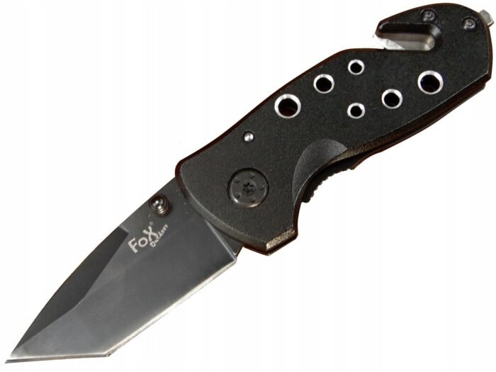 Kišeninis peilis Jack Knife su metaline rankena, juodas - Image 2