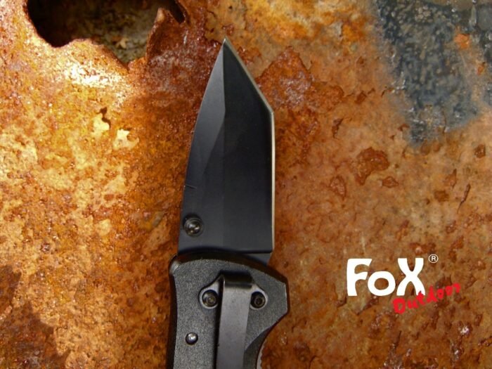 Kišeninis peilis Jack Knife su metaline rankena, juodas - Image 10