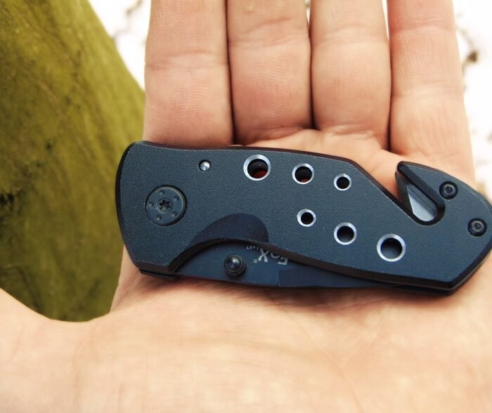 Kišeninis peilis Jack Knife su metaline rankena, juodas - Image 7