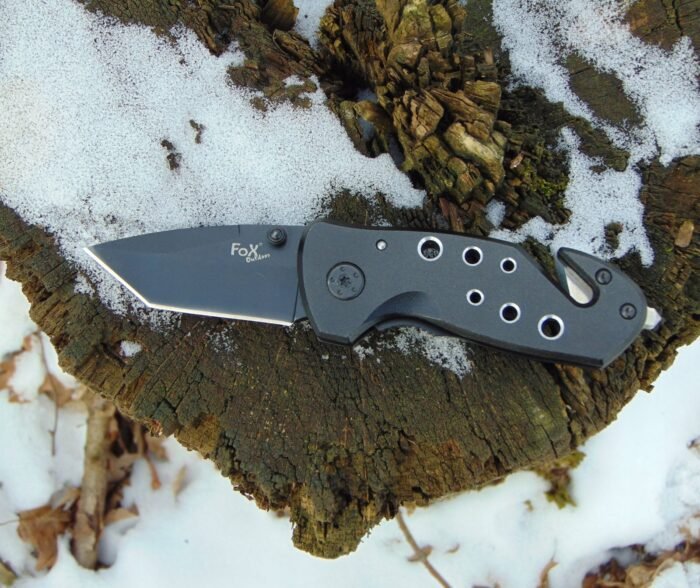 Kišeninis peilis Jack Knife su metaline rankena, juodas - Image 6