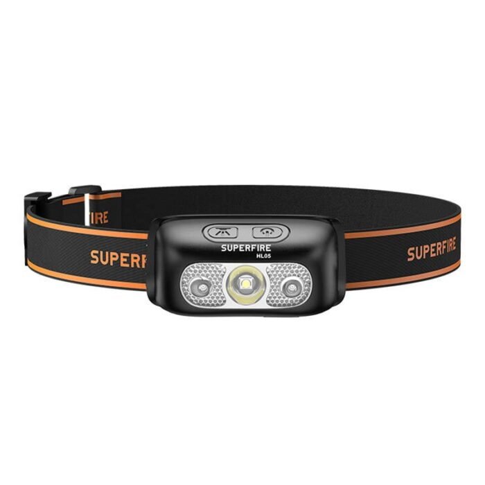 Galvos žibintuvėlis Superfire HL05-E, 120lm, USB - Image 2