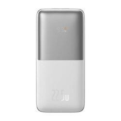 Išorinė baterija Powerbank Baseus Bipow Pro 10000mAh, 2xUSB, USB-C, 22.5W, balta