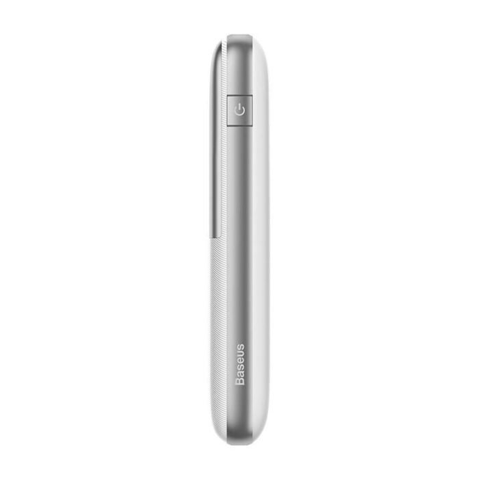 Išorinė baterija Powerbank Baseus Bipow Pro 10000mAh, 2xUSB, USB-C, 22.5W, balta - Image 8
