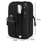 Taktinis diržas su juosmens krepšiu, juodas - Image 6