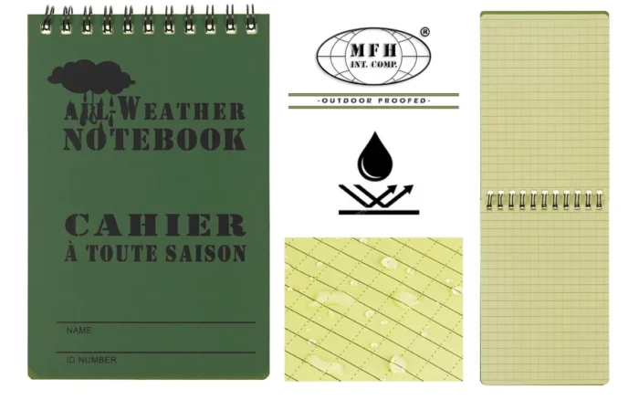 Neperšlampama užrašų knygutė 10x15cm, MFH - Image 3