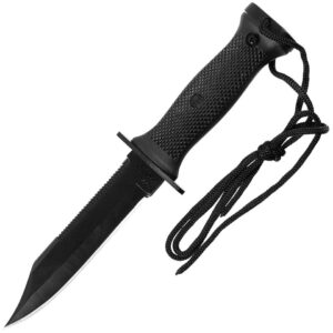 Kovinis peilis MK3, plastikinė rankena, juodas