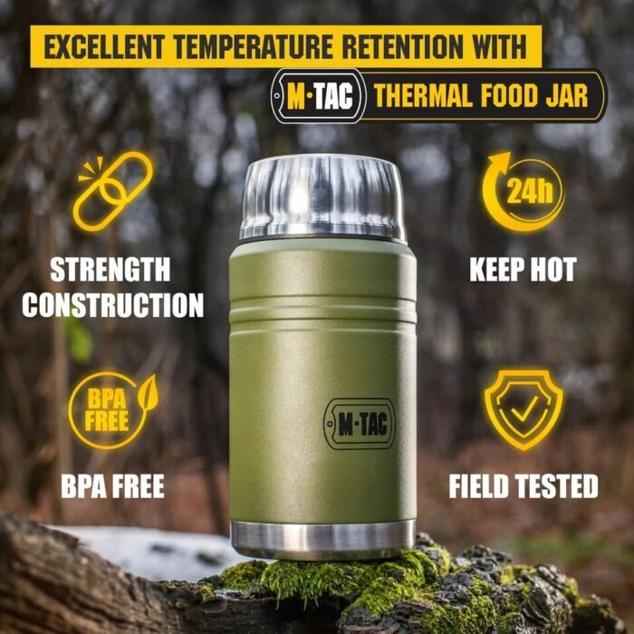 Termosas su sulankstomu šaukštu M-Tac 750ml, žalias - Image 11