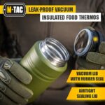 Termosas su sulankstomu šaukštu M-Tac 750ml, žalias - Image 9