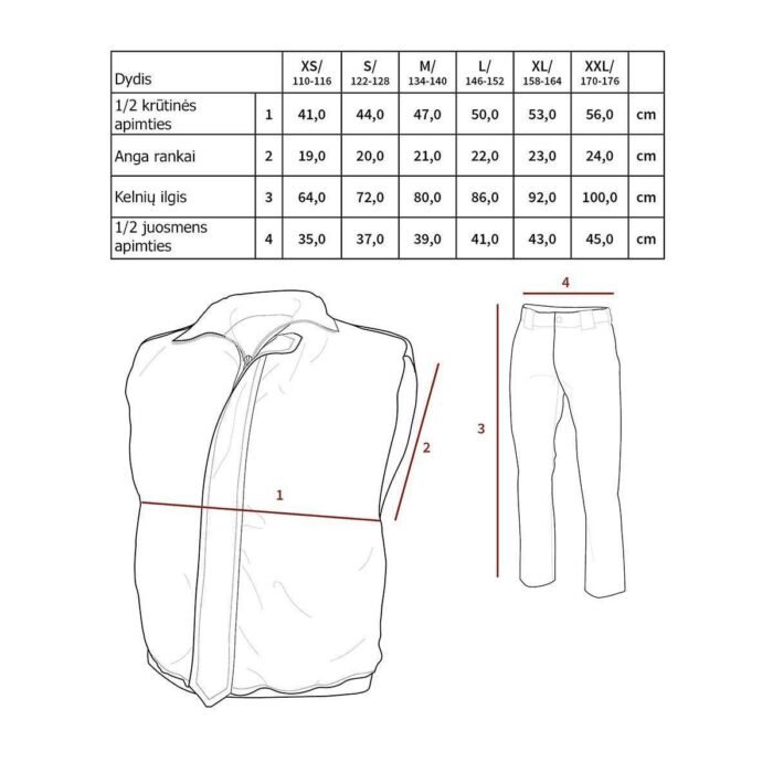 Vaikiškas kostiumas: šortai, kelnės, liemenė, Woodland - Image 2
