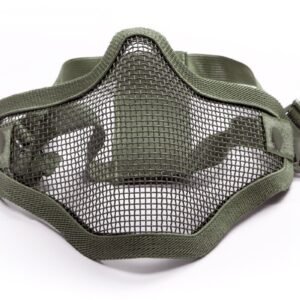 Apsauginė airsoft kaukė ASG Stalker Lower Half Metal, žalia