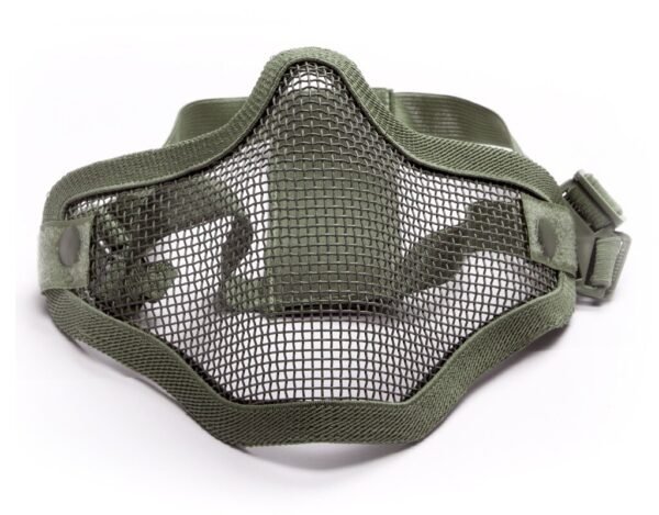 Apsauginė airsoft kaukė ASG Stalker Lower Half Metal, žalia